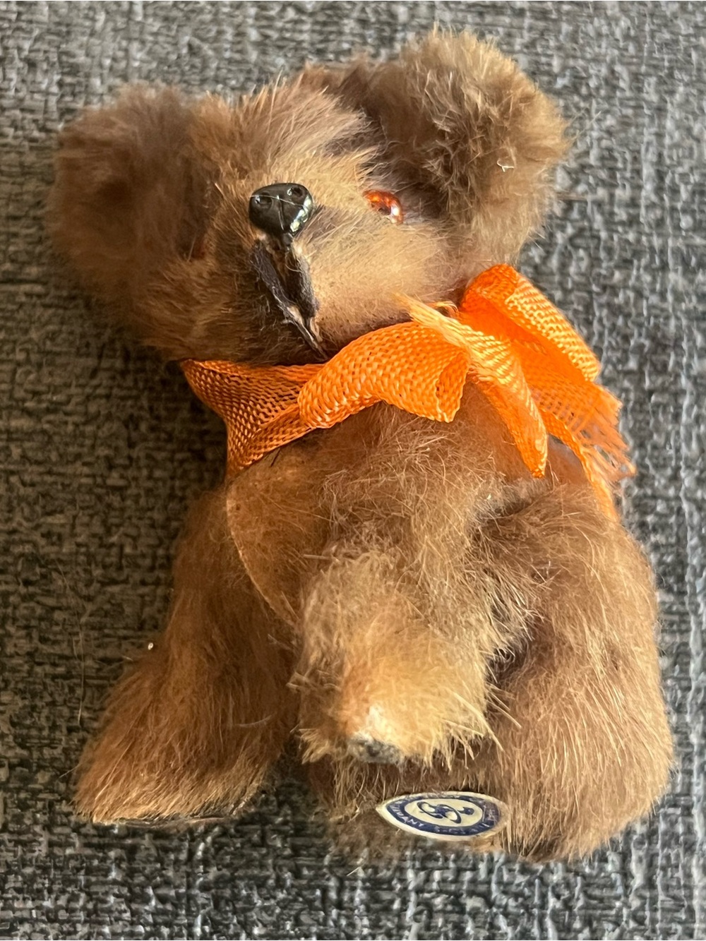 Mini real fur bear